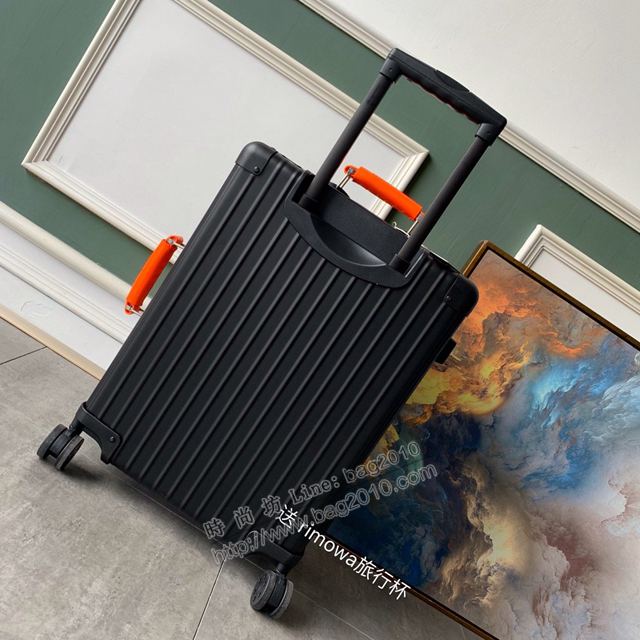 Rimowa拉杆箱 66654 Rimowa x AMBUSH 全鋁鎂合金 全新亮橘色手柄 日默瓦拉箱 行李箱xzx1160